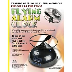 Click here to buy Flying Alarm Clock by Catalog Source.
