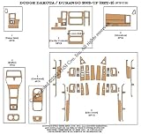 Dodge Dakota (set 2) 01-03 - 67 pieces - Oxford Rosewood Dash Trim Kit a Wood Carbon and Aluminum