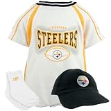 Reebok Pittsburgh Steelers Newborn 3 Piece Creeper Set