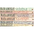 Maya Angelou: 6 book collection - I Know Why the Caged Bird Sings / Gather together in My Name / Singin & Swinging & Getting Merry Like Christmas / The Heart of A Woman / All Gods Children Need Travelling Shoes / A Song Flung Up To Heaven rrp �48.94