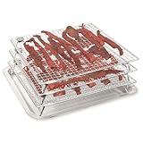 King Kooker 1313 3-Tiered Jerky Rack with Catch Pan