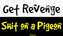 Get Revenge Shit on a Pigeon Bumper Sticker
