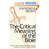 The Critical Meaning of the Bible