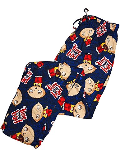 Family Guy - Mens Time to be Bad Stewie Lounge Pants, Navy 35858-X-Large