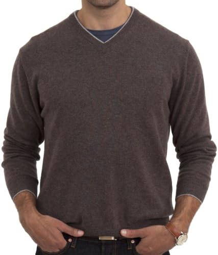 100% CASHMERE CLASSIC V-NECK SWEATER. MADE IN ITALY. M25
