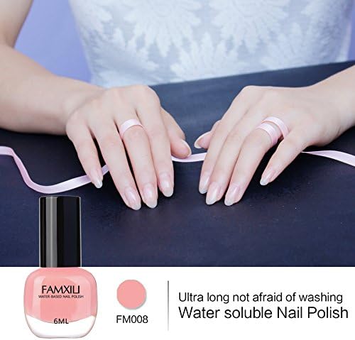 Famxiu Nail Polish Water Based - Whole Peel Avialable / Body Care / Beauty Care (Bare powder)