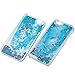 Yoption Transparent Plastic 3D Glitter Quicksand and Heart Liquid Case for Apple iPhone 6 4.7