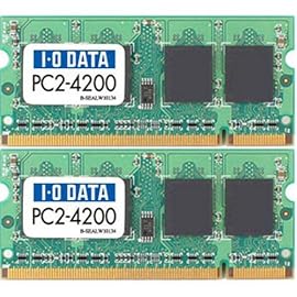 I-O DATA PC2-4200(DDR2-533)200ピンS.O.DIMM 1GX2 SDX533-1GX2