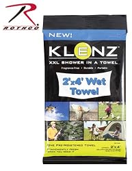 Klenz 2' x 4' Pre-moistened Shower Towel US Made
