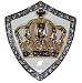 King Crown Rhinestone Belt Buckle