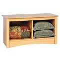 Prepac Twin Cubby Bench - Maple