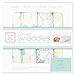 SwaddleDesigns Cotton Muslin Swaddle Blankets, Set of 4, SeaCrystal Woodland Fun