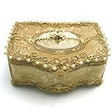 Charlotte Embellished Velvet Jewelry Box - Large (4H x 6.5L)
