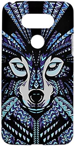 Lifelomo LG G5 Matte Hard Case , Aztec Animal Faces Back Cover for LG G 5 H850 (Wolf)