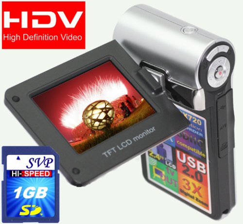 SVP T400-Silver 1280x720p True HD Camcorder with 2.4