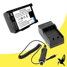 Halcyon 1500 mAH Lithium Ion Replacement Battery and Charger Kit for Canon VIXIA HF M300 3.89 MP Full HD Flash Memory Camcorder and Canon BP-808