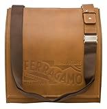 Ferragamo Brown Calf Messenger Bag 24-7209