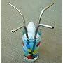 STAINLESS STEEL STRAWS. Bent Curved 9"Lx1/4"R normal. SET OF 4. Beverage, cocktail, drinking, sipping in metal. SMOOTH no GROOVE...germ fighting style. WORLD'S BEST QUALITY! Handmade U.S.A.**
