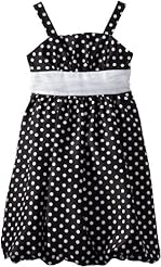 Plus Size Girls Organza/Polyester/Silk/Shantung Dots Print  Dress