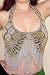Beaded Belly Dance Bra with Long Fringe