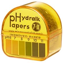 Micro Essential Lab 160/6-11 Hydralk Wide pH Color Key Buffer Preservative, 6-7-8-9-10-11 pH Range