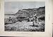 1879 WIDOW WOMAN WORKING FIELD MAN WATCHING SEA SCENE