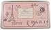 Cavallini Paris France, French themed assorted stamps in tin with notepad