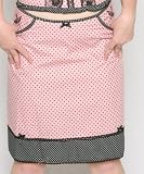 Steady Clothing Suzi Homemaker Retro Skirt Rockabilly Pink Black Sparrow Tattoo Skirt