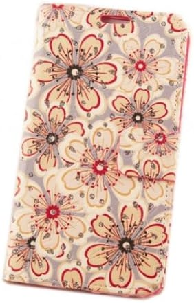 DE Cute Sunflower Samsung Note 3 III Leather Luxury Rhinestone Bling Diamond Case New Pattern 2 Flower With Diamond Flash Glitter Atmosphere Deluxe Folio Leather Flip Case Protective Cover Stand Case With Credit Card Slot for Samsung Galaxy Note 3 III N9000
