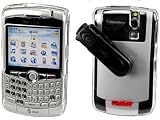 AUTHENTIC CELLET BRAND PREMIUM TRANSPARENT CLEAR PROGUARD SNAP-ON COVER HARD CASE (With Optiona Removable Belt Clip) for RIM BLACKBERRY CURVE, 8300, 8310, 8320 - RETAIL PACKAGING
