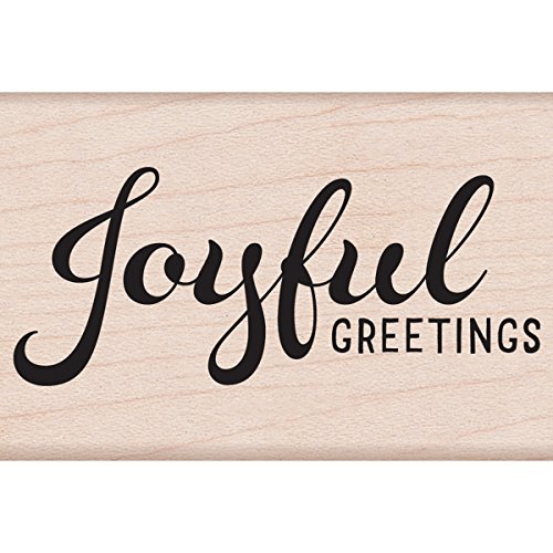 Hero Arts Mounted Rubber Stamps, 2 x 3-Inch, Joyful Greetings