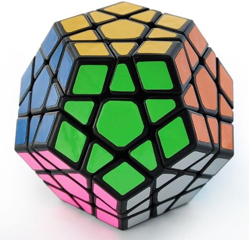 Millionaccessories Megaminx 12-Axis 3-Rank Dodecahedron Magic Cube with Black Base