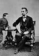 Lincoln's Last Photograph From Life, with son Tad, by Alexander Gardner, February 5, 1865 - Warm 16"x20" Photographic Print from the Library of Congress Collection