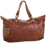 Steven by Steve Madden Stud Muffin Satchel,Orange,one size