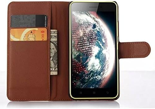 Hicos Premium PU Protective Leather Case for lenovo S60 S60T-Brown