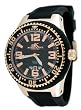 Adee Kaye #AK2230-MRG Men's Oversized Rubber Strap 100M Sports Watch