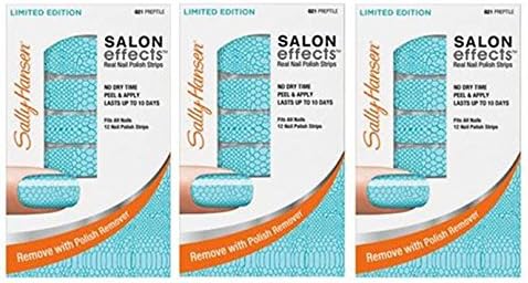 Sally Hansen Real Nail Polish Strips Preptile Limited Edition 3 Pack