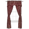 Belvedere 5-pc. Window Set - Burgandy
