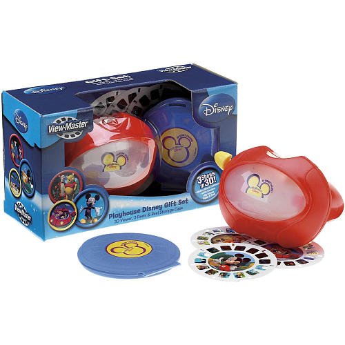 Playhouse Disney Gift Set - 3D ViewMaster Viewer, 3 Reels Reel Storage Case