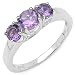 1.00 Carat Genuine Amethyst Sterling Silver Rin Carat Genuine Amethyst Sterling Silver Ring 1.00