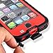 iPhone 6S Waterproof Case,iPhone 6 Waterproof Case,Maxdara [Newest] Waterproof Underwater Shockproof Snowproof Dirtpoof Protection Cover Case for iPhone 6S 6 4.7 Inches (Red)