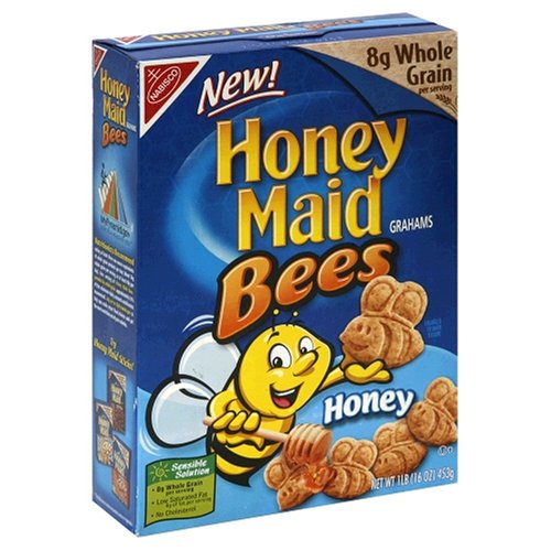 Honey Maid Grahams, Honey Bees, 16-Ounce Boxes (Pack of 6) by Honey Maid