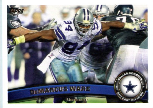 2011 Topps Football Card # 415 DeMarcus Ware - Dallas Cowboys - NFL Trading Card in a Protective Case!