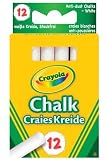 Crayola Anti Dust White Chalk x12 Packs