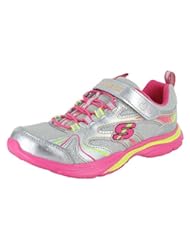 Shoes: Skechers Lite Kicks-Sprinterz Girls Sneakers Shoes 80426LSLNP Size 13.5 D (Standard Width) Silver/Neon Pink - Skechers