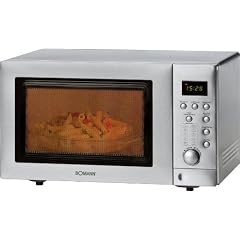 Bomann MWG 2218H CB Mikrowelle / 900 Watt / Grill 1700 Watt / 25 L Garraum / Ober / Unterhitze / edelstahl