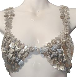 Silver Coin Bra Cover