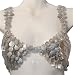 Silver Coin Bra Cover