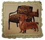 Luxury Needlepoint Pillow - Daschund