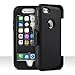 ULAK Heavy Duty Rugged Case Cover for Apple iPhone 6 Plus (5.5 inch) with Shockproof Belt Clip Holster (Black)